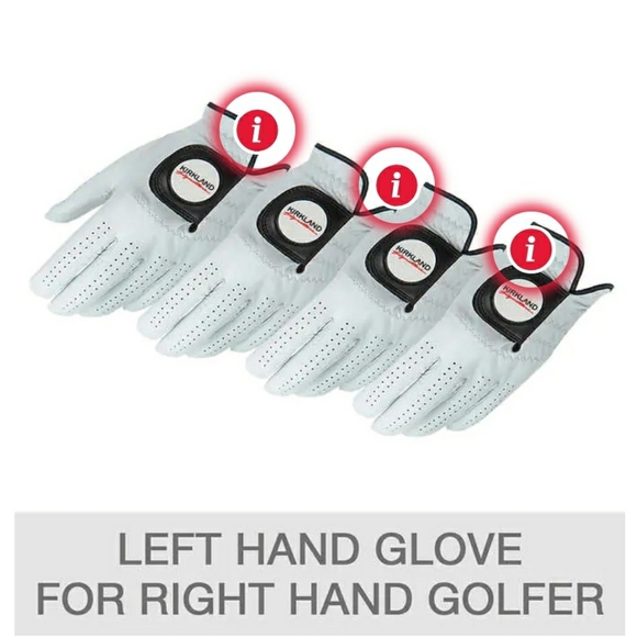 Kirkland Signature Leather Golf Glove 4-pack- Right Handed